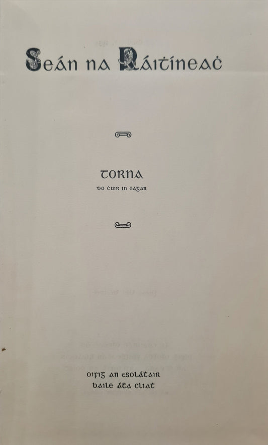 Seán Na Ráithíneach, Torna (Tadhg Ó Donnchadha)