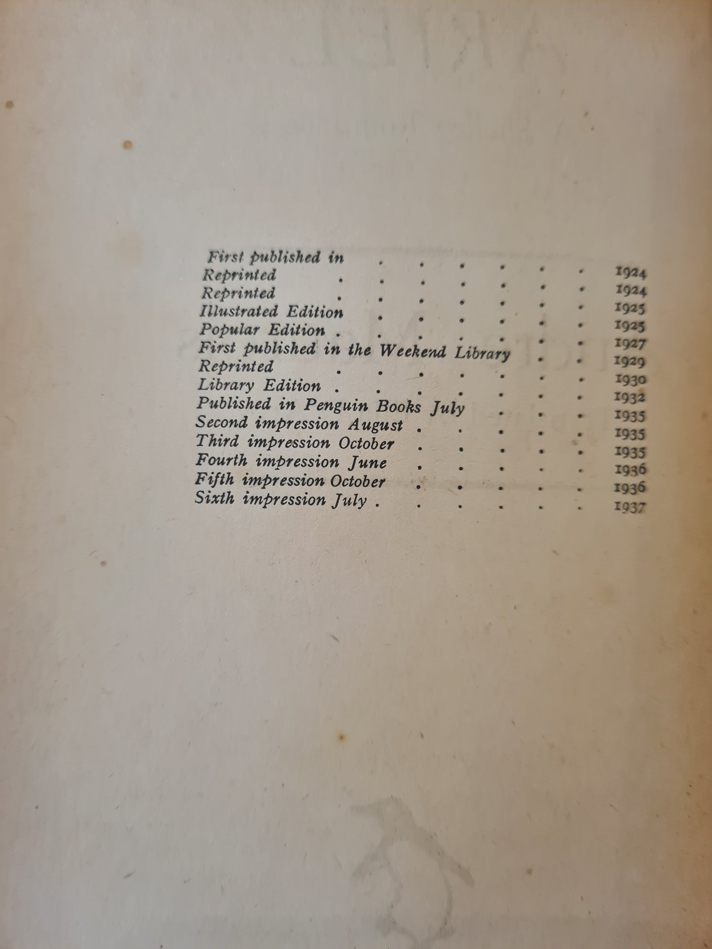 Ariel: A Shelley Romance [Penguin #1], André Maurois