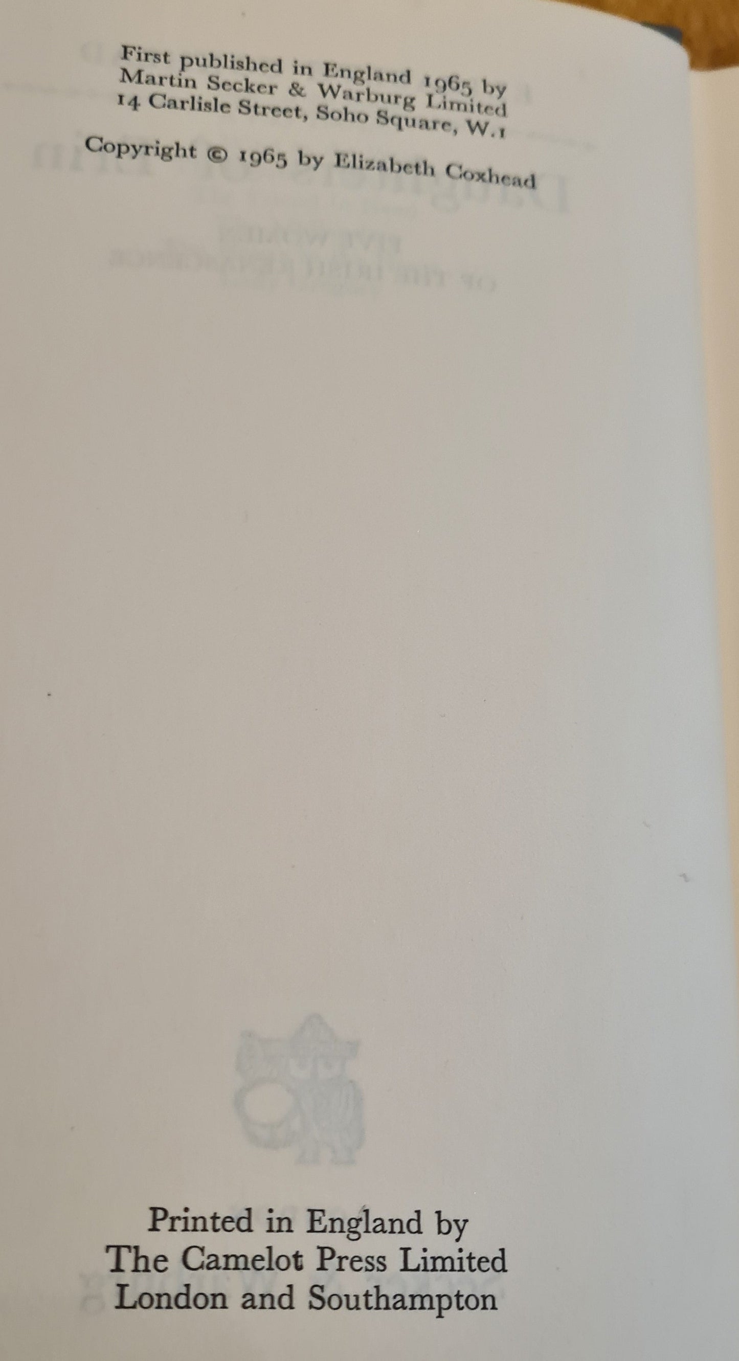Daughters of Erin [Hardback, First Edition], Elizabeth Coxhead