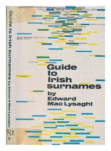 Guide to Irish Surnames, Edward MacLysaght