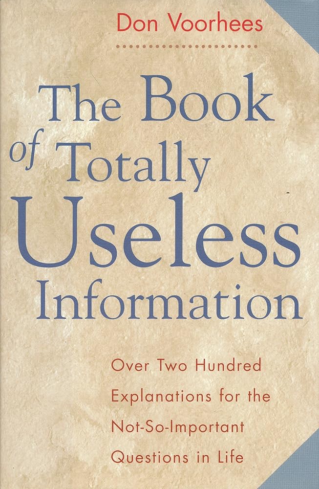 The Book of Totally Useless Information cover image